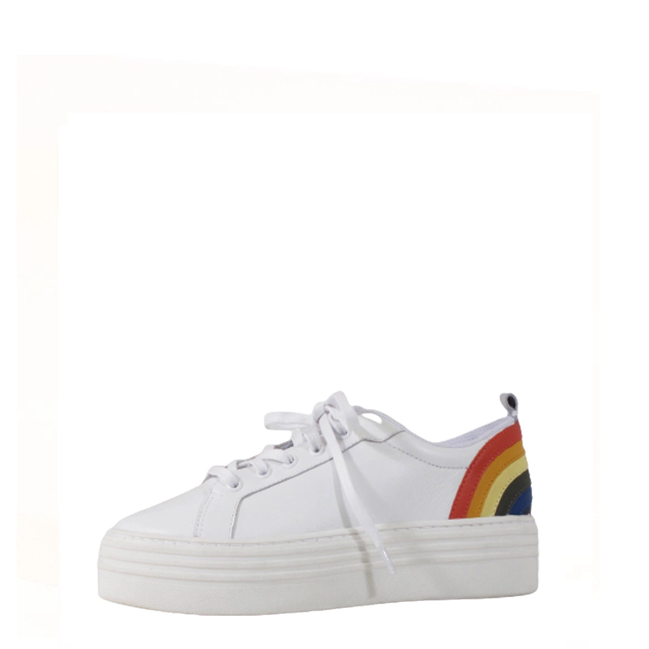 Unity Rainbow Detal Tennis Sneaker Striped Shoe Style  