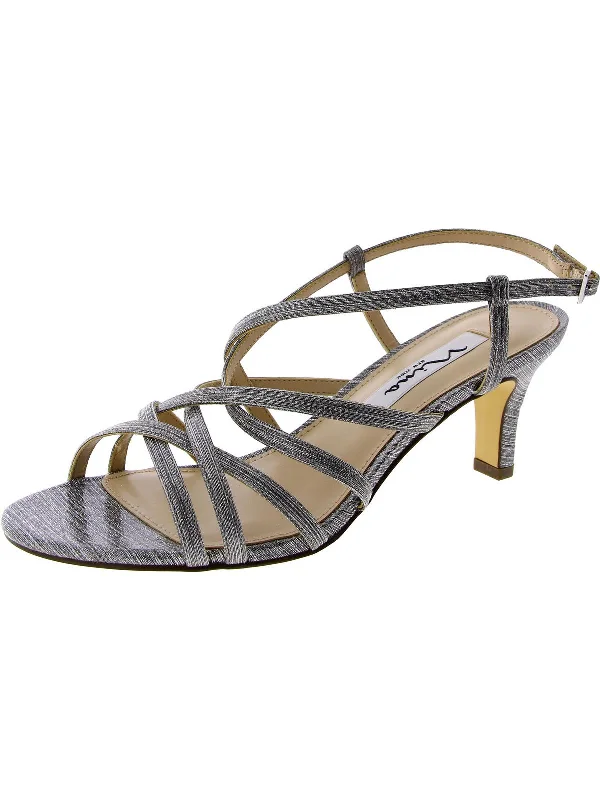 Womens Evening Criss-Cross Slingback Sandals Vintage Oxford Appeal 
